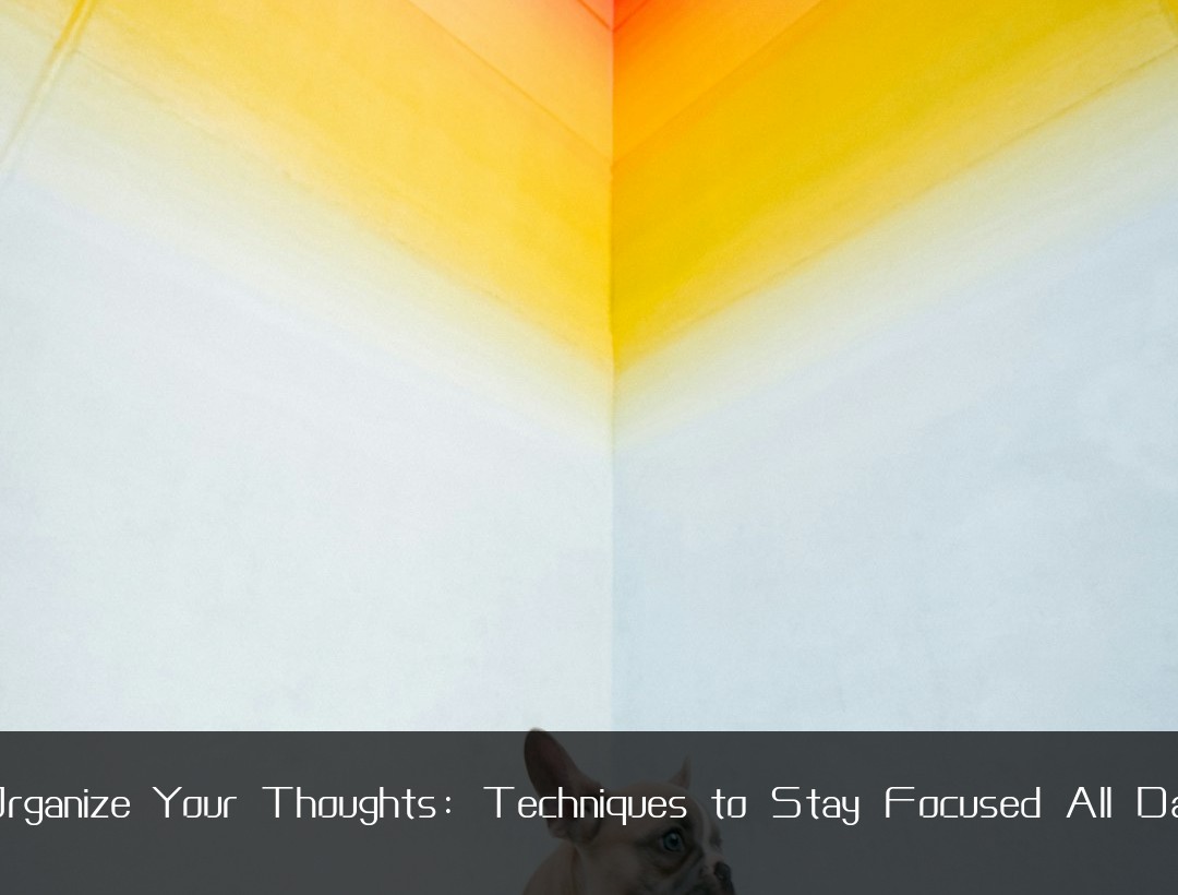 Organize Your Thoughts: Techniques to Stay Focused All Day