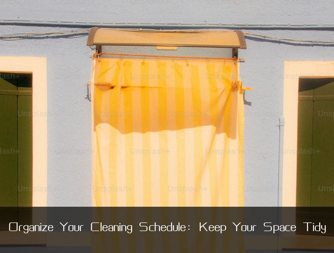Organize Your Cleaning Schedule: Keep Your Space Tidy