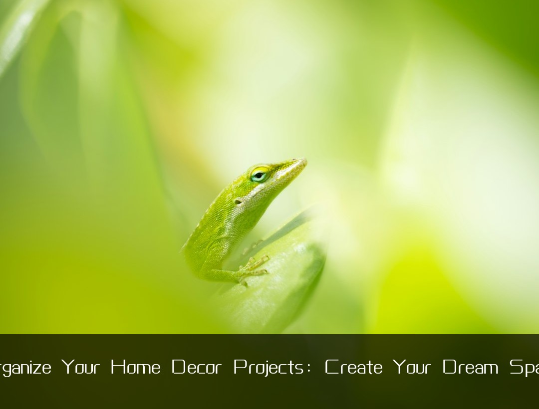 Organize Your Home Decor Projects: Create Your Dream Space