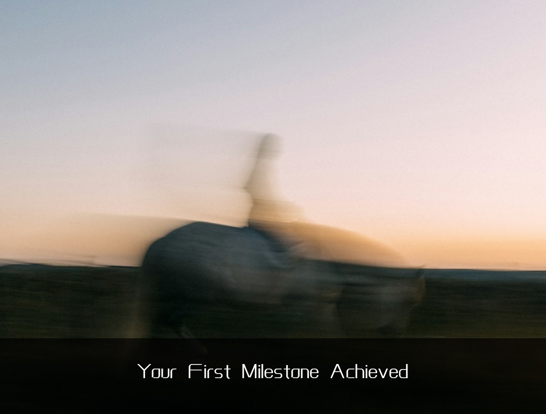 Your First Milestone Achieved